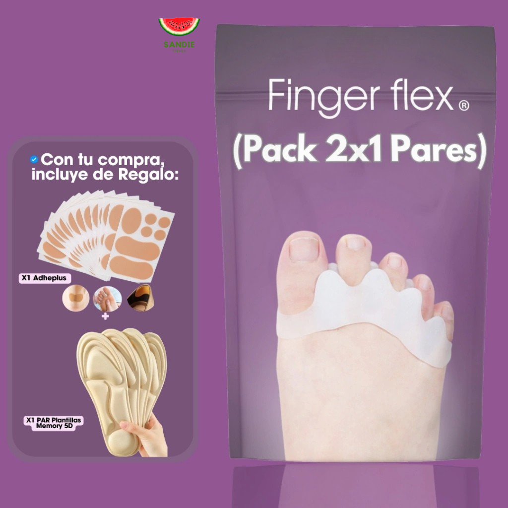 SEPARADOR SANDIE®️ (2x1 PAR) | DE REGALO 1 PAR DE PLANTILLAS ALIVIA DOLOR + CURITAS